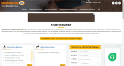 Desktop Screenshot of kuwaiteducation.info